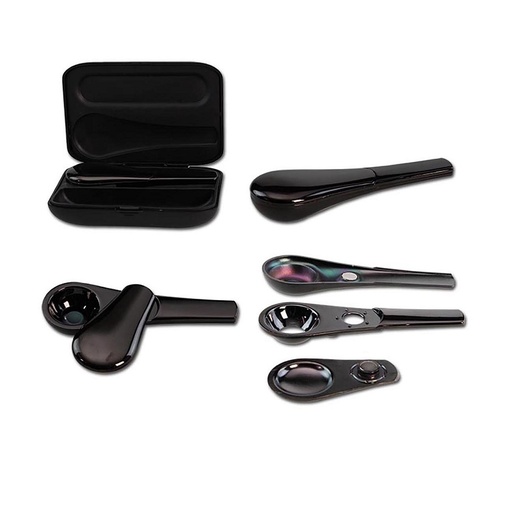 Black Leaf Metallpfeife Jopi magnetisch