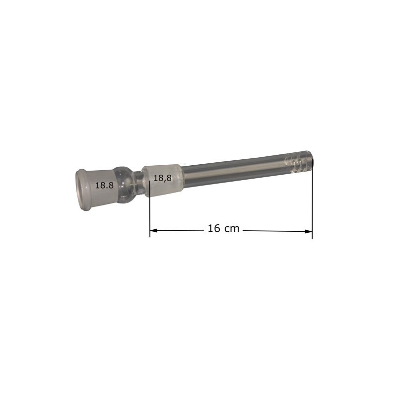 Bam Bam Bhole Chillum mit Schlitzdiffusor Glas – NS 18,8