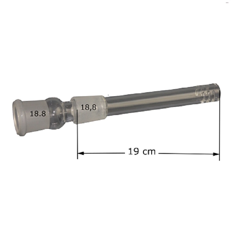 Bam Bam Bhole Chillum mit Schlitzdiffusor Glas – NS 18,8