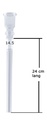 Bam Bam Bhole Komplettchillum Zylinder Glas – NS 14,5
