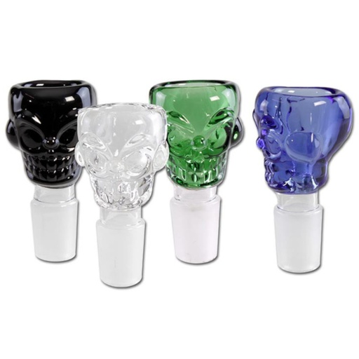 Black Leaf Steckkopf Glas Skull – NS 18,8