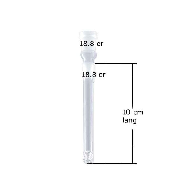 Bam Bam Bhole Chillum mit Lochdiffusor Glas – NS 18,8