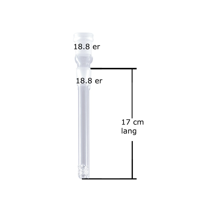 Bam Bam Bhole Chillum mit Lochdiffusor Glas – NS 18,8