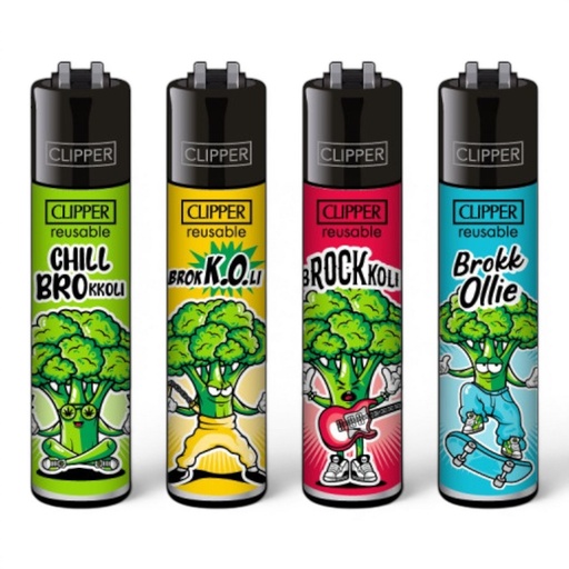 Clipper Feuerzeug Classic Large Brokkoli