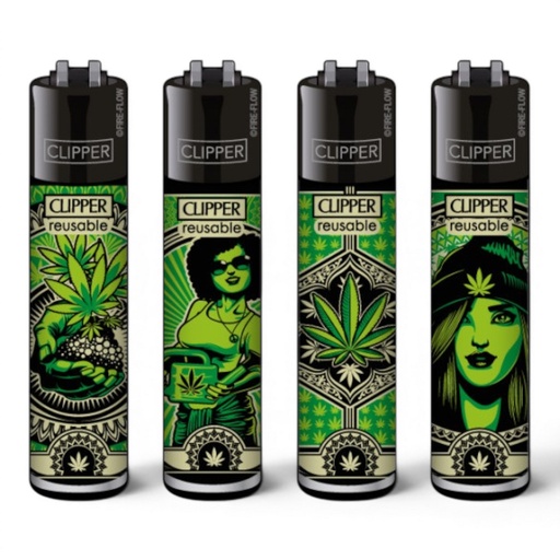 Clipper Feuerzeug Classic Large Grass Art #2