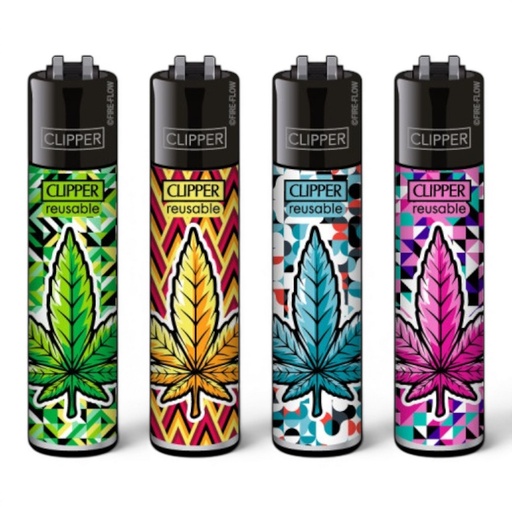 Clipper Feuerzeug Classic Large Leaves #41