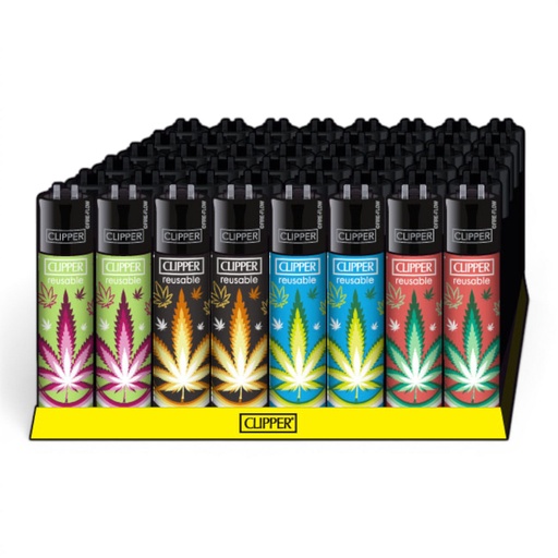 Clipper Feuerzeug Classic Large Multi Leaves Micro