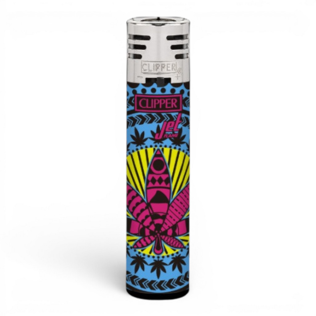 CLIPPER CLASSIC Large Jet Flame Mandala Leaves