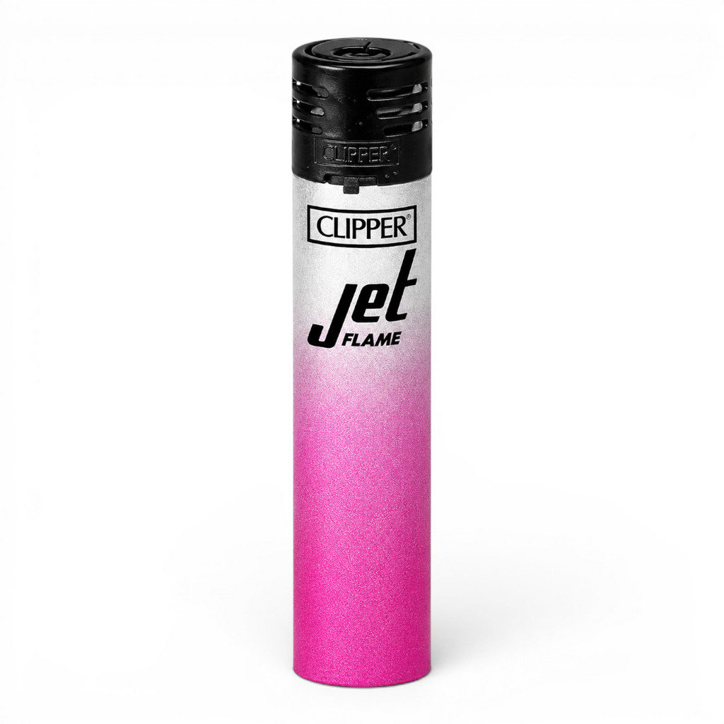 CLIPPER CLASSIC Large Jet Flame Silver Gradient