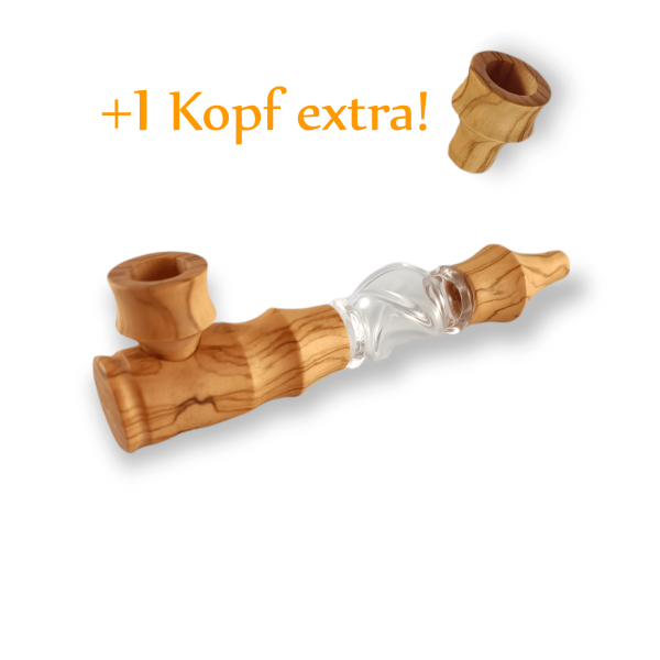 Calumet Holzpfeife Karma Nebula mit Glas-Mittelstück