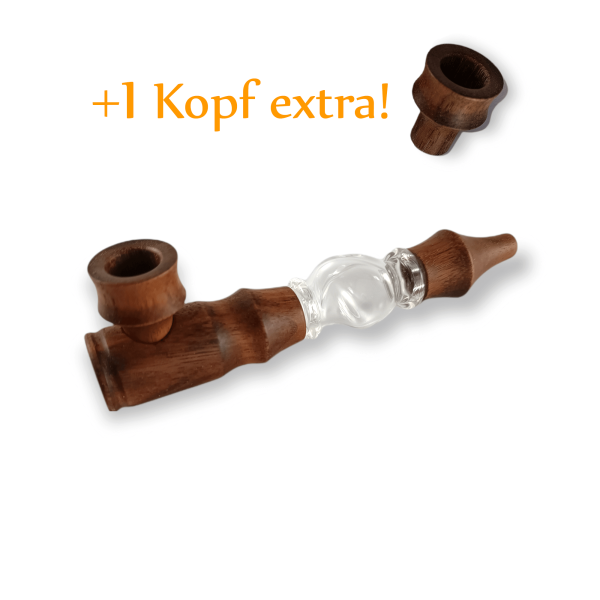 Calumet Holzpfeife Karma Nebula mit Glas-Mittelstück