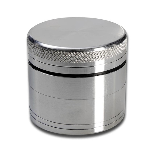 Black Leaf - 4-Teil-Alu-Grinder - SILBER
