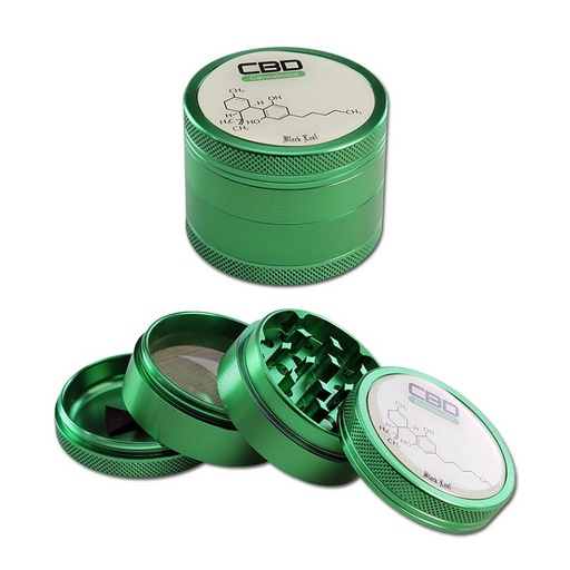 Black Leaf - 4-Teil-Alu-Grinder - CBD