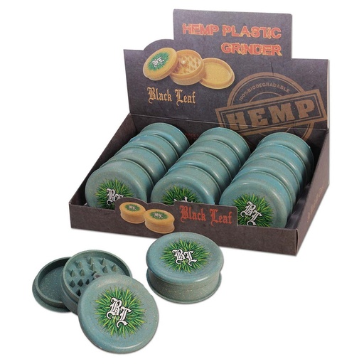 Black Leaf - Grinder 3-tlg. biologisch abbaubar - Blau