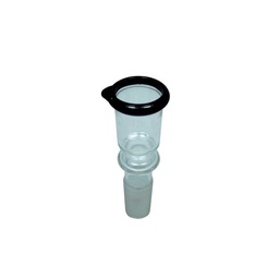 Bam Bam Bhole Steckkopf Glas Zylinder klein schwarzer Rand – NS 14,5
