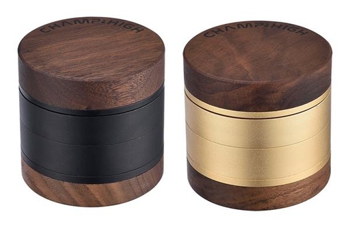 Champ High Grinder Wooden Holz Aluminium 4-teilig Ø 62 mm