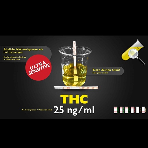 CleanU Drogentest THC-Teststreifen 25 ng/ml