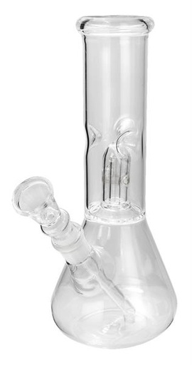Eisbong Kolben mit Perkolator klar 22 cm – NS 14,5