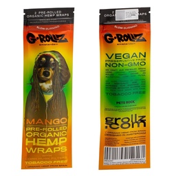 G-ROLLZ Hemp Wraps Organic Mango mit Maishülsen-Filter – 2 Stück