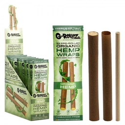 G-ROLLZ Hemp Wraps Original mit Maishülsen-Filter – 2 Stück