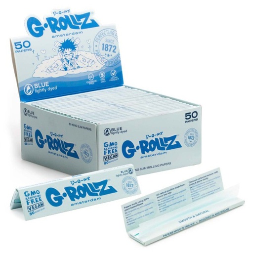 G-ROLLZ | Lightly Dyed Blue - King Size Papers