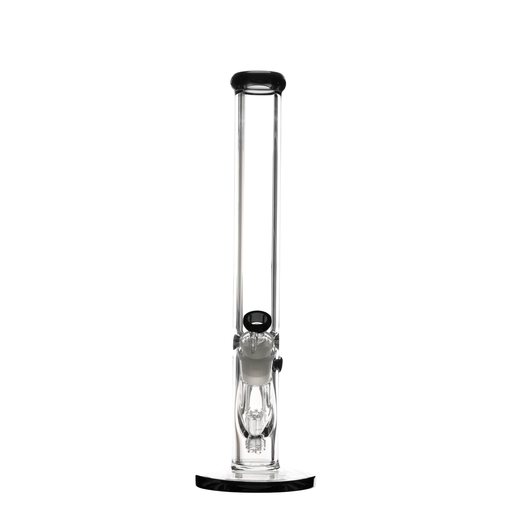 Lucid Glass Glasbong Zylinder 45 cm 9-mm-Glas – NS 29,2, Schwarz