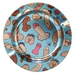 Metall Aschenbecher, "DICK PATTERN Metallic"
