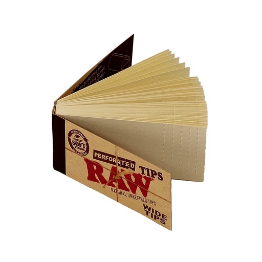 RAW Filtertips Wide perforiert – 50 Stück – Display mit 50 Stück