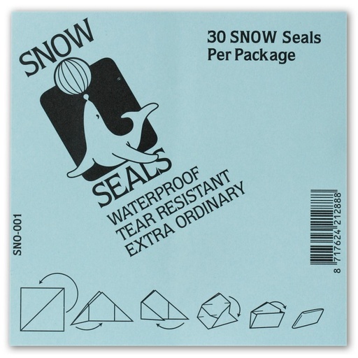 Snow Seals Papier-Pack, mit Linien, 30 Stück Groß 9,5 x 9,5cm