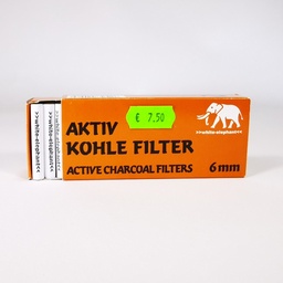 White Elephant Filter Aktivkohle Slim Ø 6 mm – 45 Stück