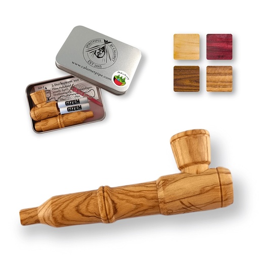 Calumet Holzpfeife Mini Rocket 3-teilig