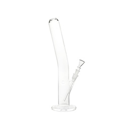 Bam Bam Bhole Glasbong Heavy gebogen klar 40 cm 5-mm-Glas – NS 18,8