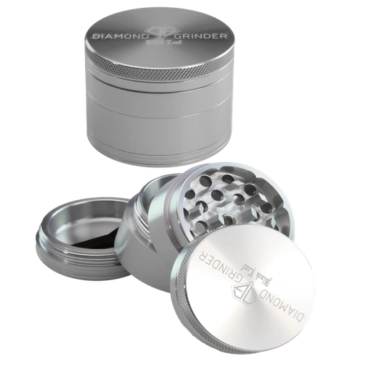 Black Leaf Grinder Diamond Flugzeugaluminium 4-teilig